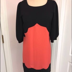 Mustard Seed Black & Orange dress